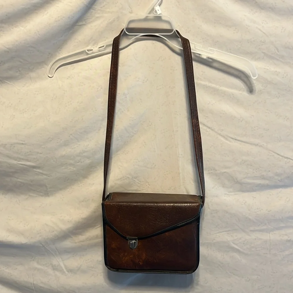 Vintage Brown Leather Camera Case